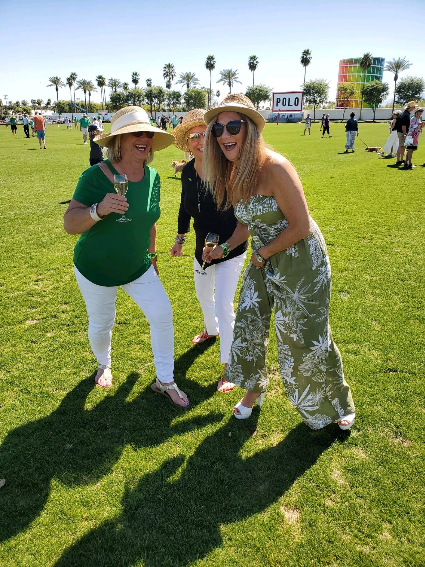 Donna at a polo match